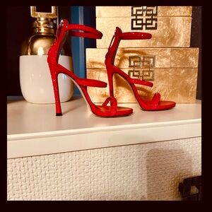 Guiseppe Zanotti hot pink glitter heels 💕
